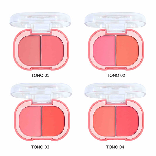 Rubor compacto x2 tonos | S.F.R Color