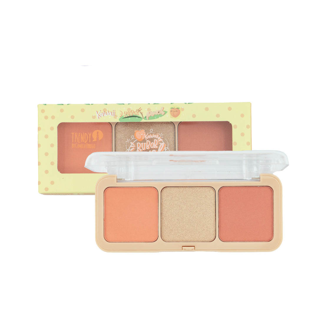 Rubor e Iluminador en Trío Peach – Trendy