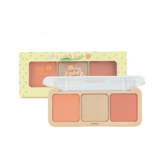Rubor e Iluminador en Trío Peach – Trendy