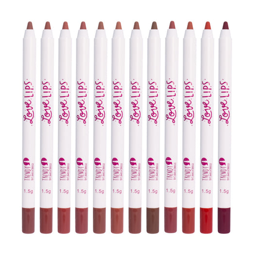 Lápiz De Labios A Prueba De Agua Individual Trendy Tonos Surtidos Ref LLI1735