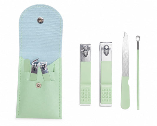 Kit Manicure Mini Cartera Verde