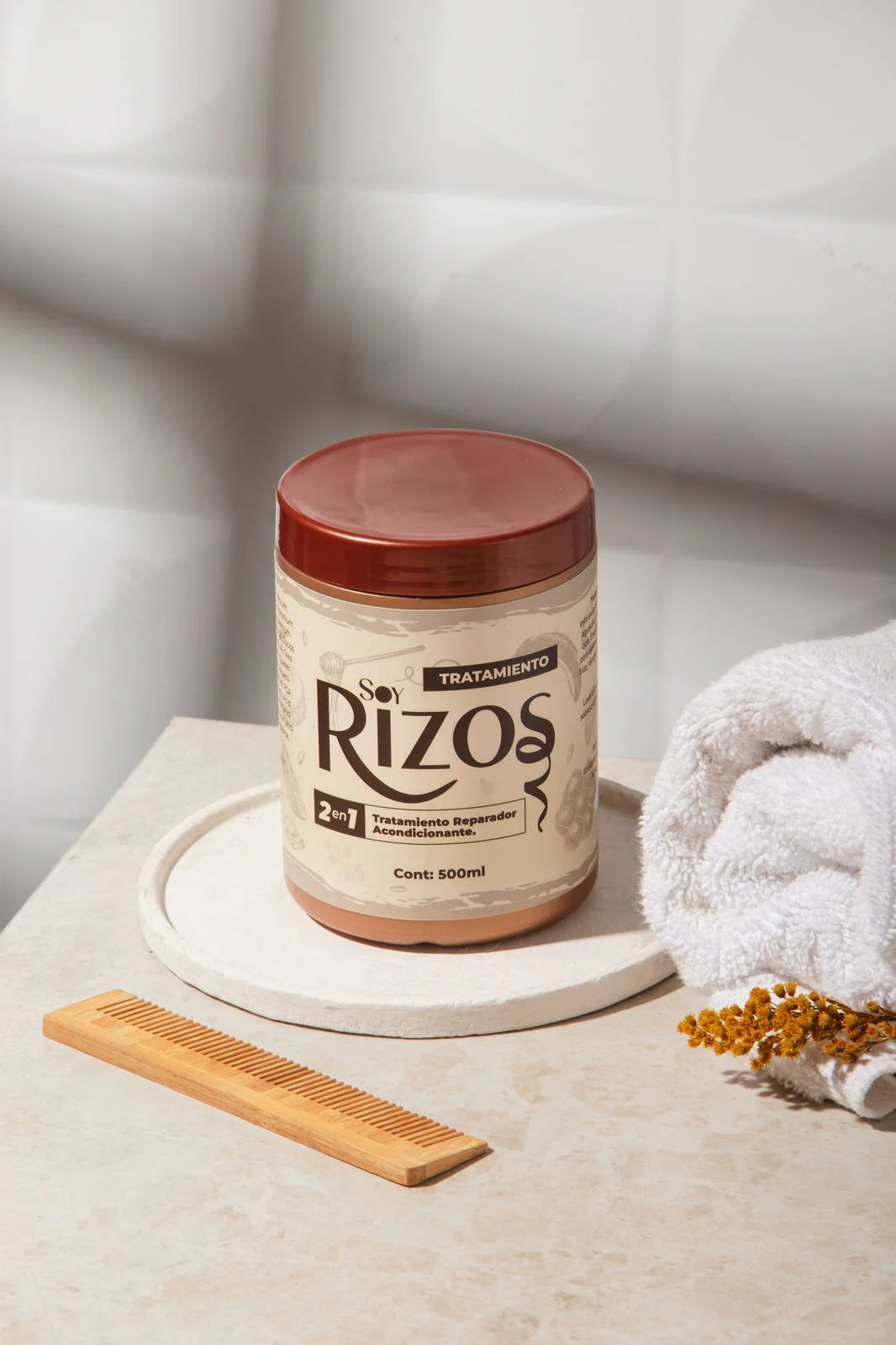 Tratamiento Capilar Soy Rizos – Reparación 2 en 1 + Acondicionamiento