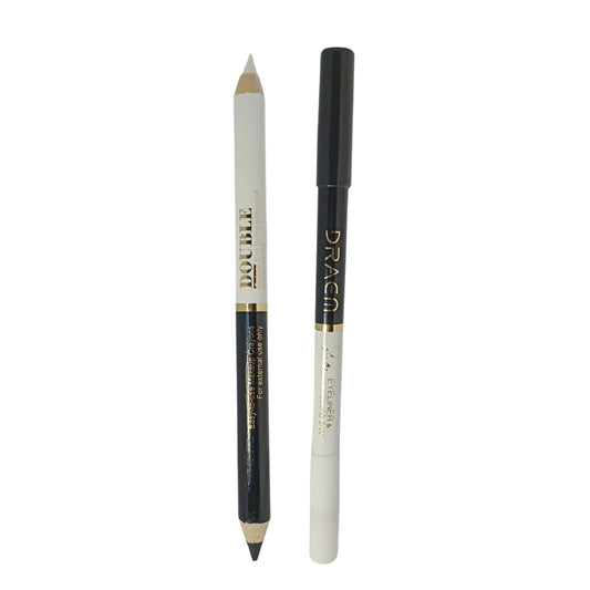 Lapiz Para Ojos Negro Y Blanco 2 En 1 Draen Ref DRAEN