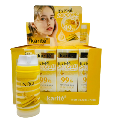 Mascarilla Nocturna It’s Real 24K Gold Karité – Rejuvenecimiento y Luminosidad (105 ml)