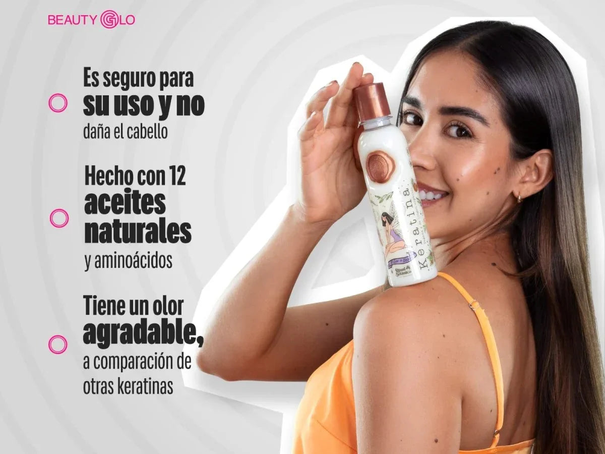 Keratina Evolución – Ritual Botánico | Alisado y Brillo Natural + obsequio
