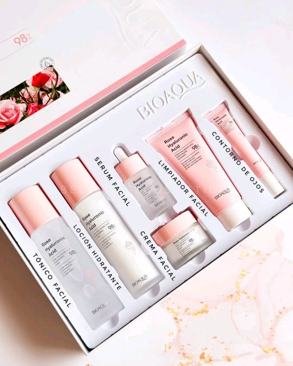 Kit facial rose hyaluronic acid